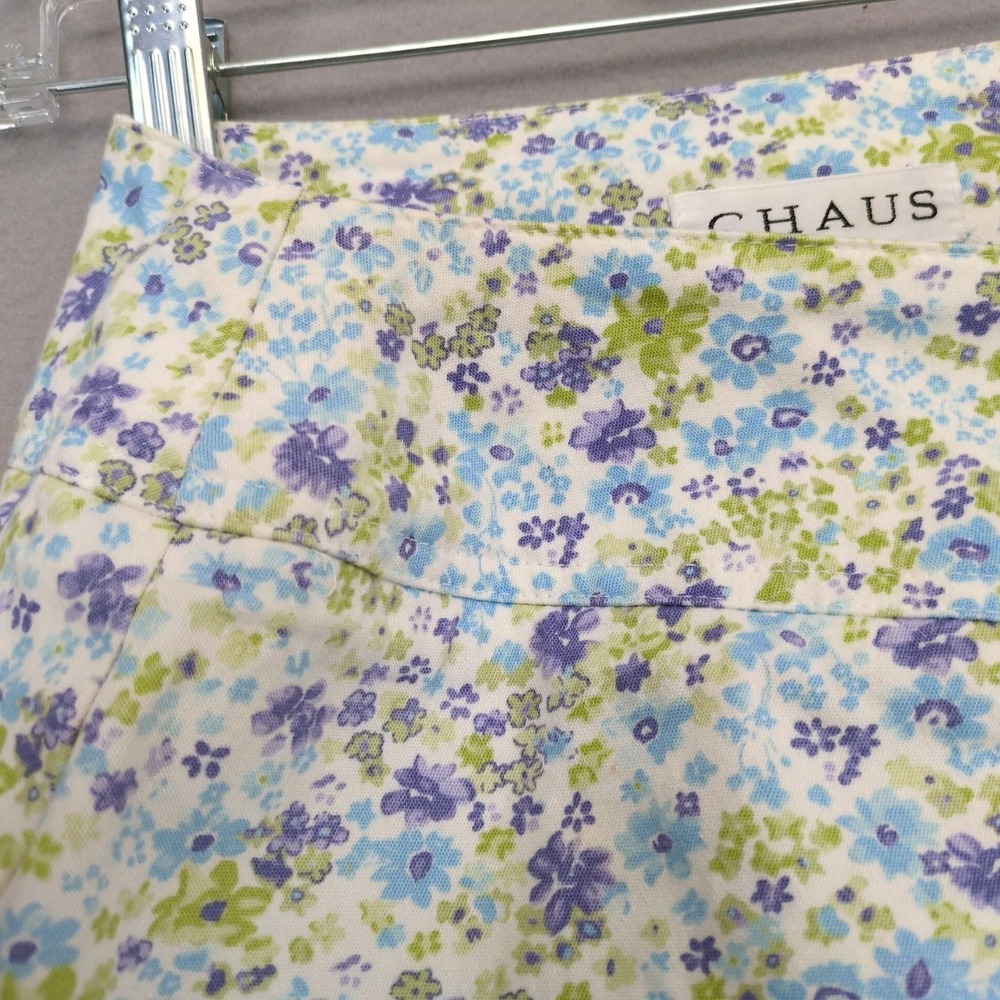 Chaus Liberty Floral A-Line Knee-Length Skirt Sz 8 Stretch 30x21" Cottage Garden - Picture 8 of 8